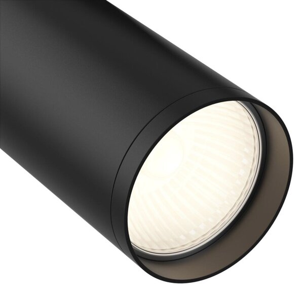 Faretto Per Binario Moderno Focus S Alluminio Nero 1 Luce