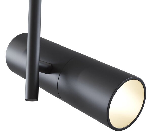 Faretto Per Binario Elti Moderno Alluminio Nero 1 Luce