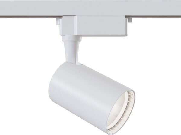Faretto Per Binario Vuoro In Metallo Bianco 1 Luce Calda
