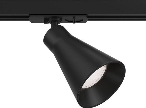 Faretto Per Binario Virar Moderno Alluminio Nero 1 Luce