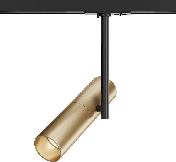 Faretto Per Binario Elti Moderno Alluminio Oro E Nero 1 Luce