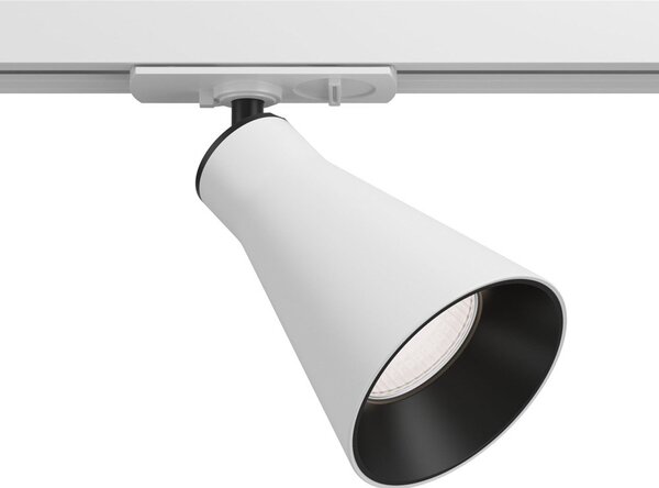 Faretto Per Binario Virar Moderno Alluminio Bianco 1 Luce