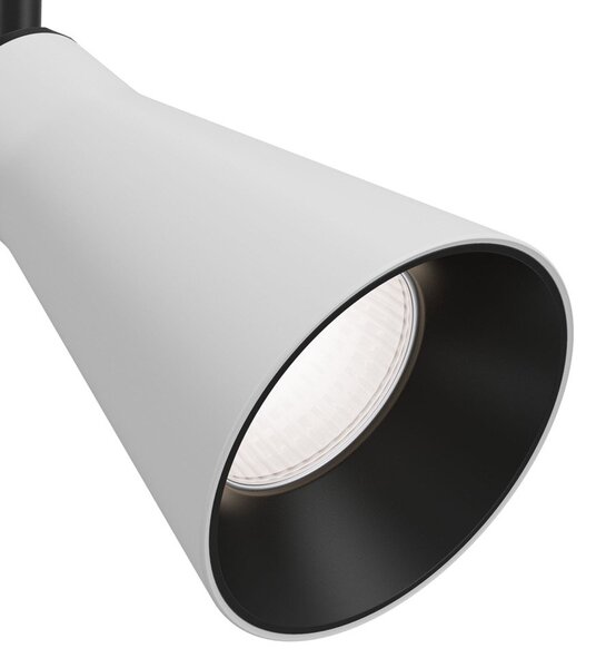 Faretto Per Binario Virar Moderno Alluminio Bianco 1 Luce