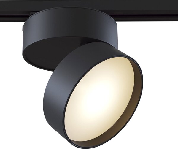 Faretto Per Binario Tondo Onda In Metallo 18W Nero 1 Luce Naturale