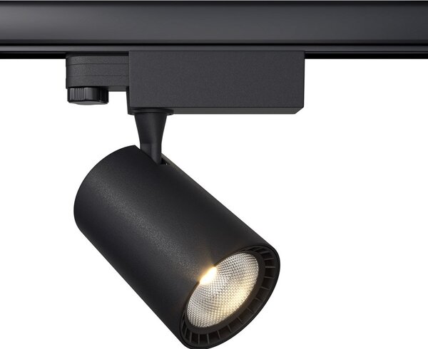 Faretto Per Binario Moderno Vuoro 10W Alluminio Nero 1 Luce Calda