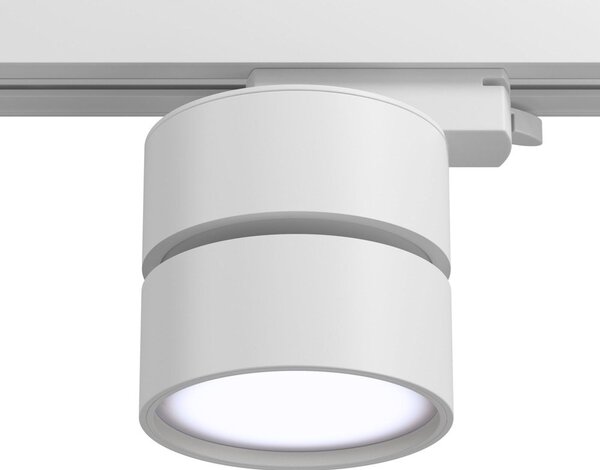 Faretto Per Binario Tondo Orientabile Onda In Metallo 12W Bianco 1 Luce Naturale
