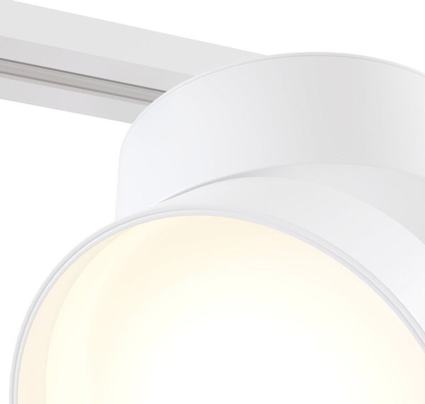 Faretto Per Binario Tondo Onda In Metallo 18W Bianco 1 Luce Naturale