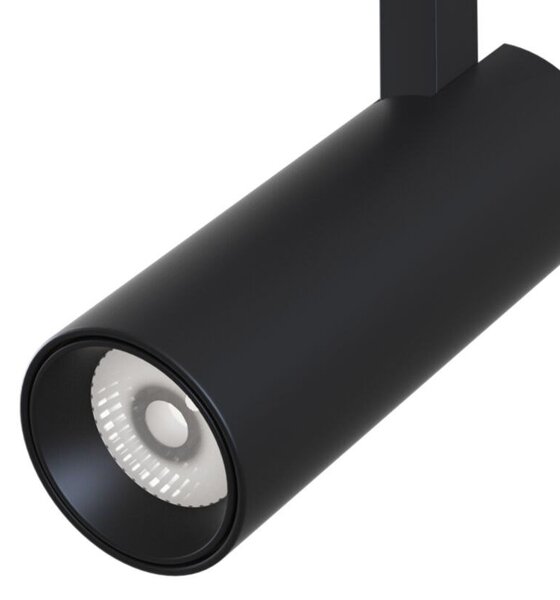 Faretto Focus Led Per Binario Moderno Alluminio Nero Luce Naturale 10W
