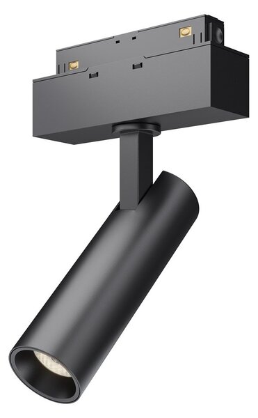 Faretto Focus Led Per Binario Moderno Alluminio Nero Luce Calda 7W