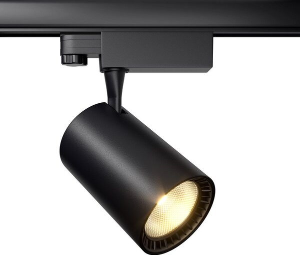 Faretto Per Binario Moderno Vuoro 20W Alluminio Nero 1 Luce Calda