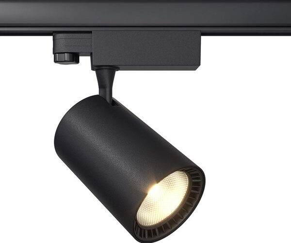 Faretto Per Binario Moderno Vuoro 20W Alluminio Nero 1 Luce Naturale
