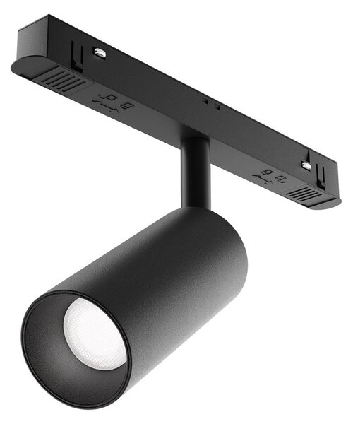 Faretto Per Binario Moderno Focus Led Alluminio Nero 1 Luce 5W Dimmerabile