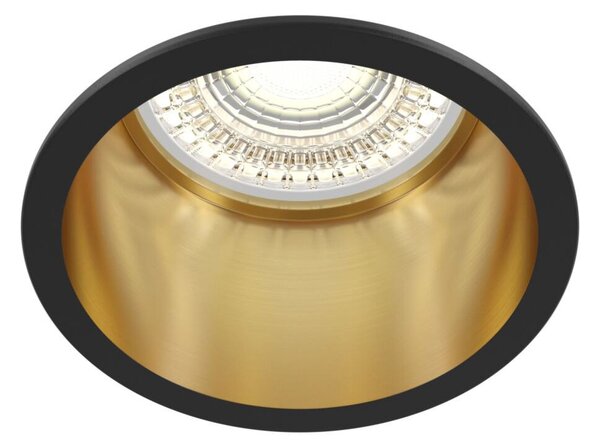 Faretto Da Incasso Moderno Reif Alluminio Nero 1 Luce