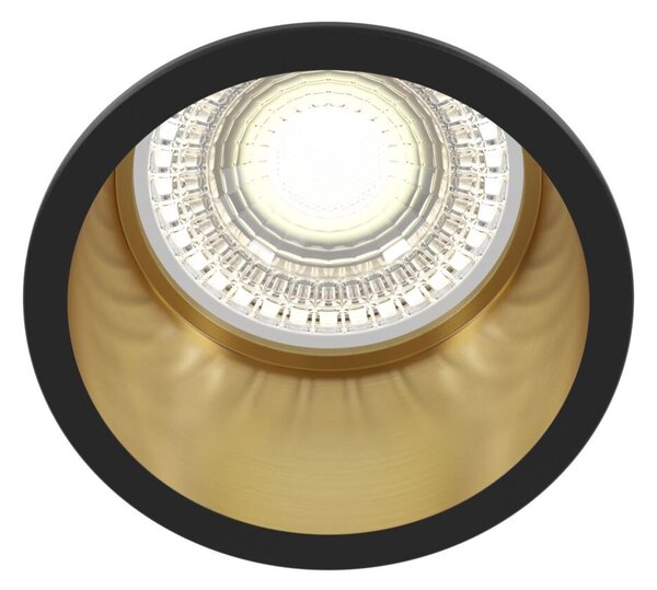 Faretto Da Incasso Moderno Reif Alluminio Nero 1 Luce