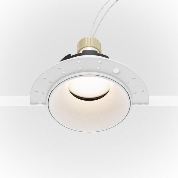 Faretto Da Incasso Moderno Share Alluminio Bianco 1 Luce Diffusore Bianco