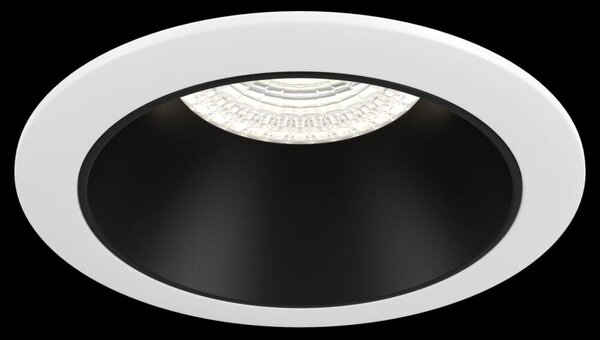 Faretto Da Incasso Moderno Share Alluminio Bianco 1 Luce Diffusore Nero