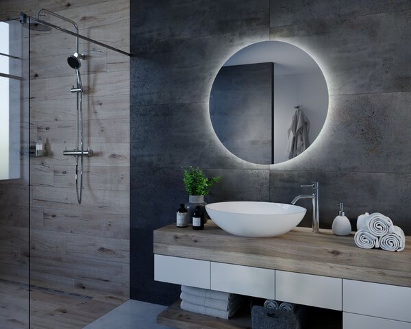 Specchio rotondo con illuminazione LED C3