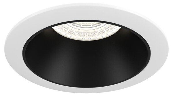 Faretto Da Incasso Moderno Share Alluminio Bianco 1 Luce Diffusore Nero