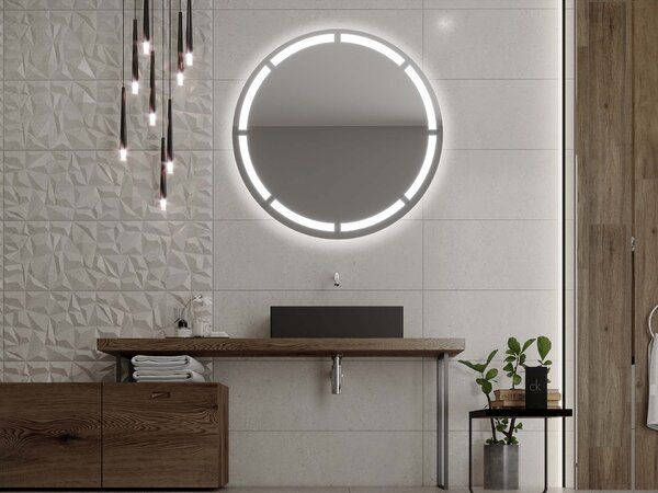 Specchio rotondo con illuminazione LED C2