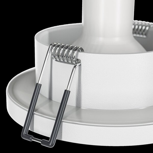 Faretto Da Incasso Moderno Stark Tondo Alluminio Bianco 1 Luce