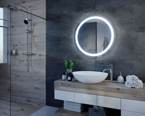 Specchio rotondo con illuminazione LED C4
