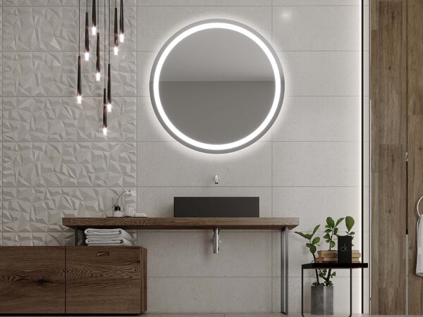 Specchio rotondo con illuminazione LED C4