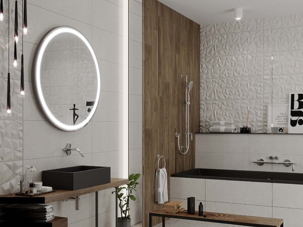 Specchio rotondo con illuminazione LED C1 premium
