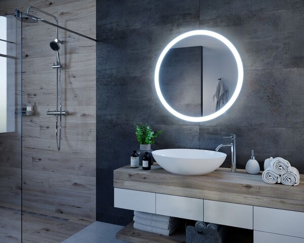 Specchio rotondo con illuminazione LED C1