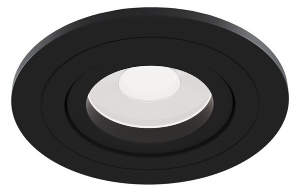 Faretto Da Incasso Moderno Atom Alluminio Nero 1 Luce