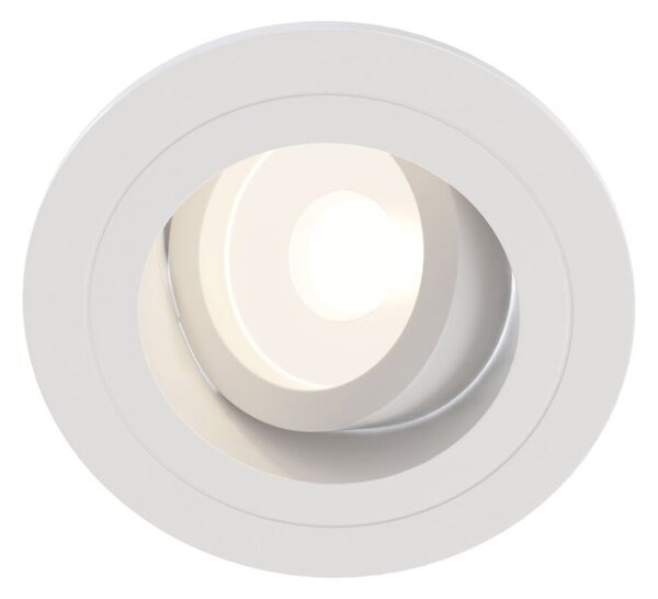 Faretto Da Incasso Moderno Atom Alto Alluminio Bianco 1 Luce