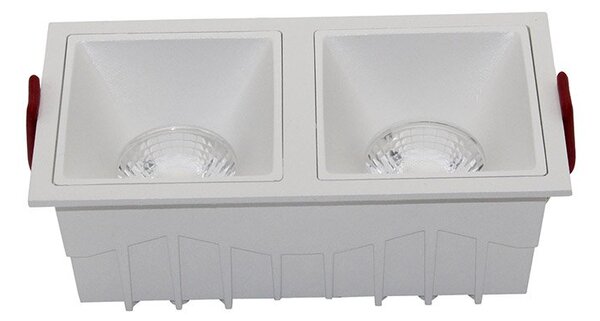Faretto Da Incasso Moderno Alfa Led Alluminio Bianco Led 15W Luce Calda