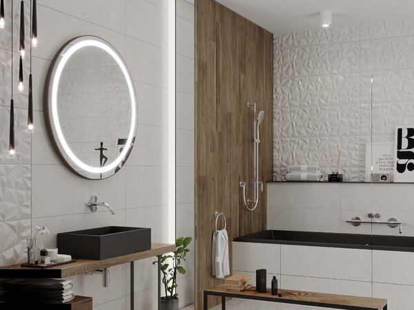 Specchio rotondo con illuminazione LED C4 premium