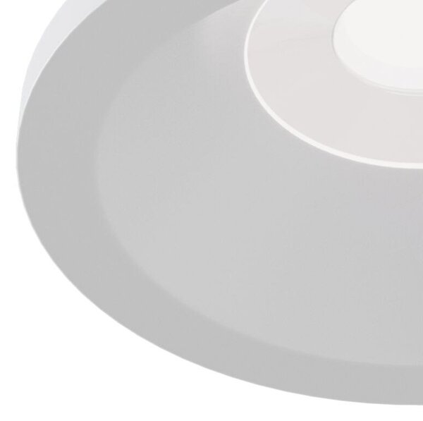 Faretto Da Incasso Moderno Zoom Alluminio Bianco 1 Luce