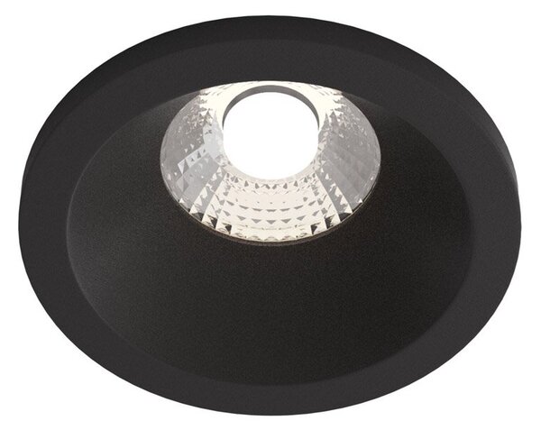 Faretto Da Incasso Moderno Zoom Alluminio Tondo Nero Led