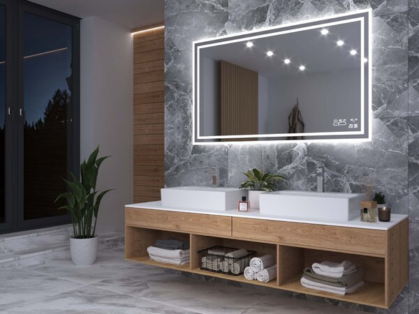 Specchio con illuminazione LED M3