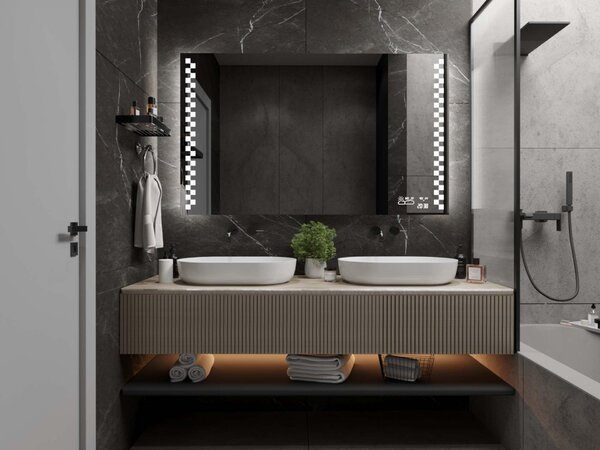Specchio con illuminazione LED M8