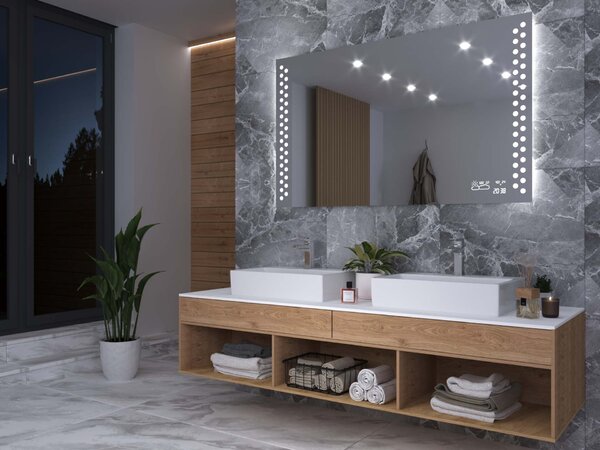Specchio con illuminazione LED M10