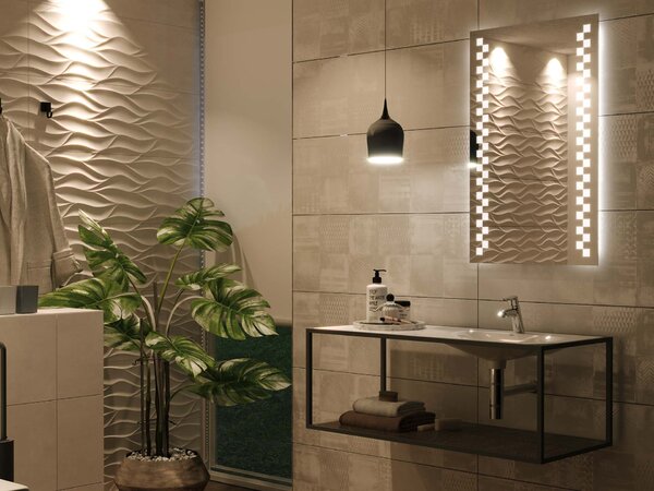 Specchio con illuminazione LED M8