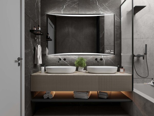 Specchio con illuminazione LED M16