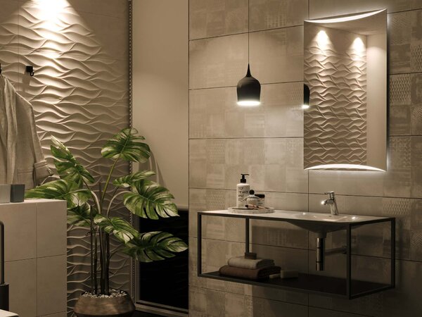 Specchio con illuminazione LED M16