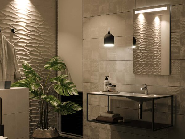 Specchio con illuminazione LED M12