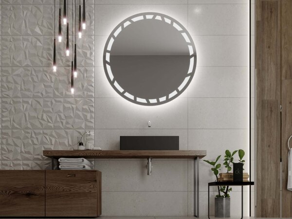 Specchio rotondo con illuminazione LED C8 premium