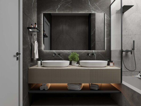 Specchio con illuminazione LED M24