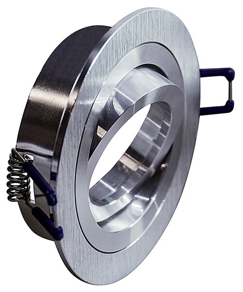 Faretto Incasso Toy Orientabile Tondo Alluminio Alluminio Satinato 1 Luce Gu10