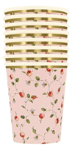 Bicchieri di carta monouso in set da 8 Ladurée Marie-Antoinette - Meri Meri