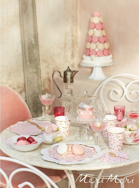 Bicchieri di carta monouso in set da 8 Ladurée Marie-Antoinette - Meri Meri