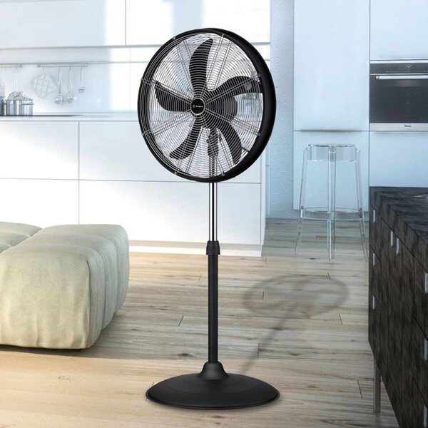 Westinghouse Ventilatore da pavimento Yukon I regolabile STAND-VENTILATOR, Nero, Plastica, Moderno