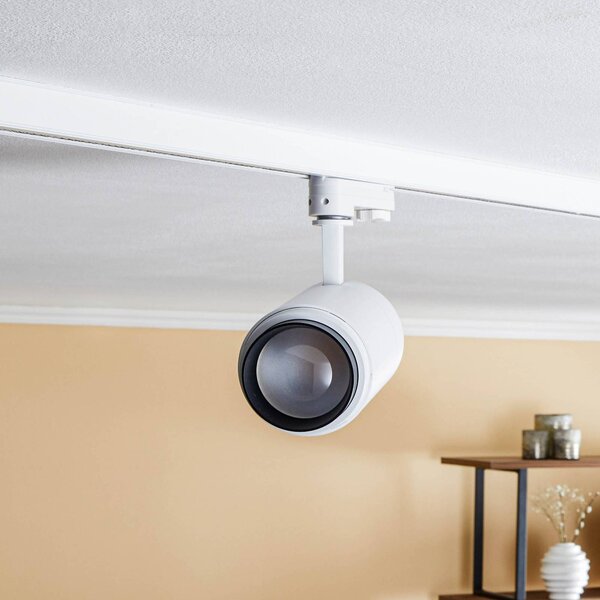 Arcchio Nanna Faretto a binario LED bianco 4000K 27W, Bianco / Opale, Studio / Ufficio, Alluminio
