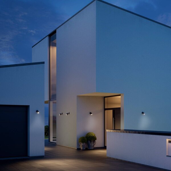 STEINEL Spot One faretto LED GU10, Nero, Alluminio, Moderno, Lampada LED da esterni