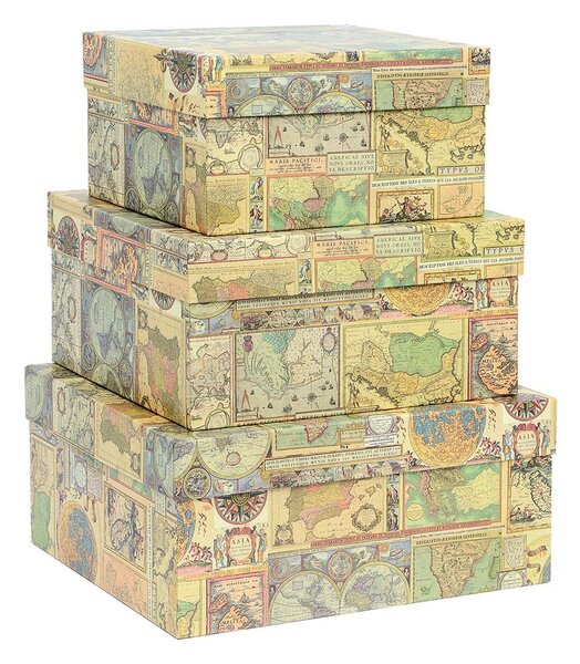 Scatole regalo in set da 3 Maps - Kartos